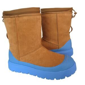 New UGG Classic Short Weather Hybrid Men's Boots Sz 12 Chestnut - Big Sky